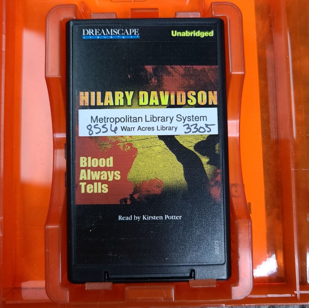 BLOOD ALWAYS TELLS By Hillary Davidson Fiction Playaway Audio Book